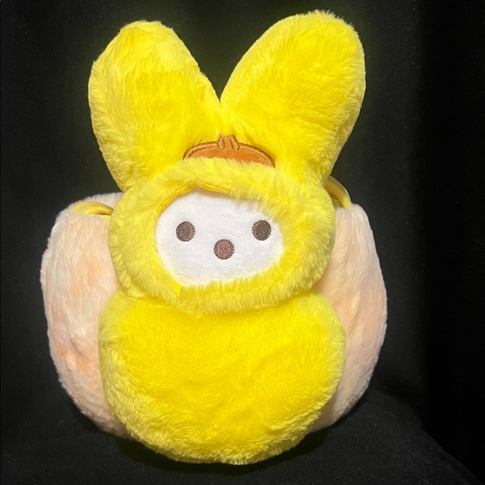 Yellow Plush Peeps Bunny Ear Headphones Plush Ear Muffs